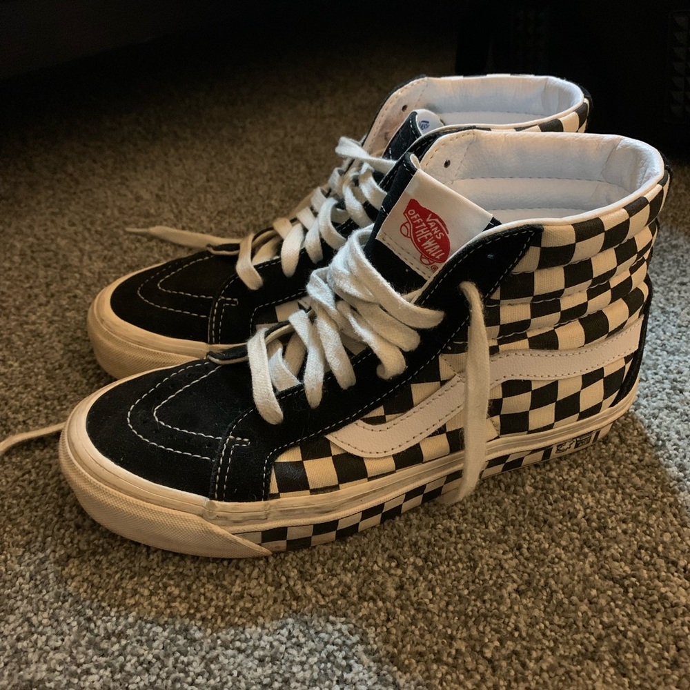 Vans Sk8 Hi Shoes in Checkerboard